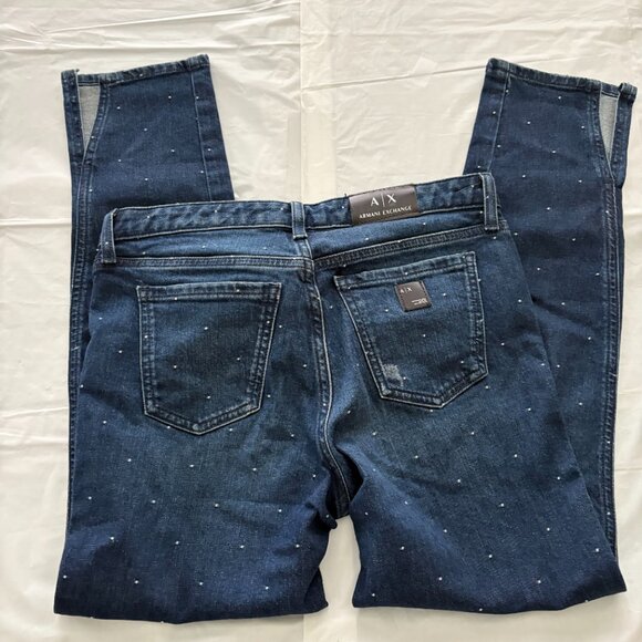 Armani Exchange Slit Capri Jeans Size 25 EUC - Picture 9 of 11